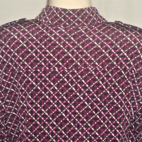 stretch blouse with epaulettes & long sleeves - Picture 3 of 5